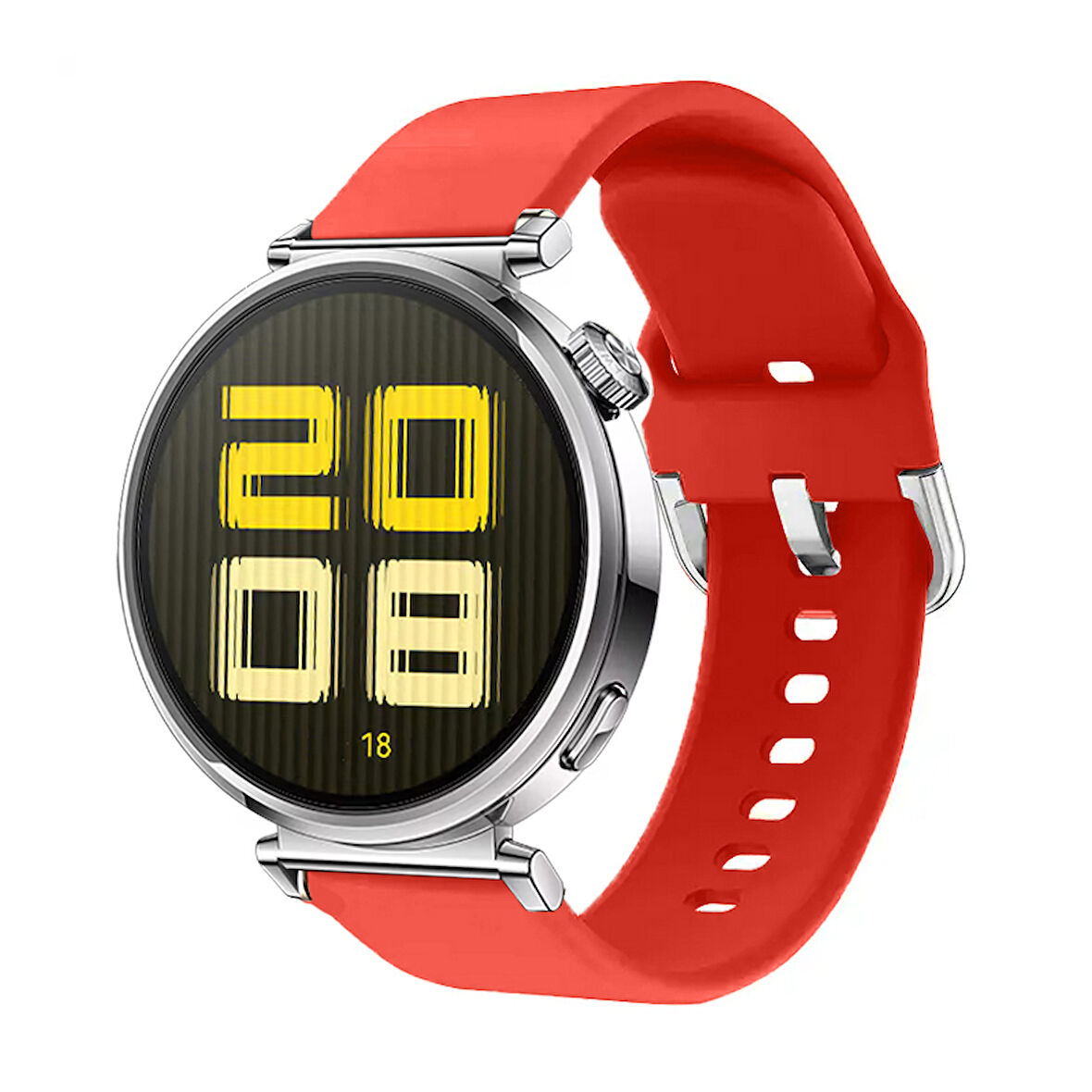 Huawei Watch GT5 41mm İle Uyumlu A Kalite Yumuşak PureLux Soft Tokalı Silikon Kordon