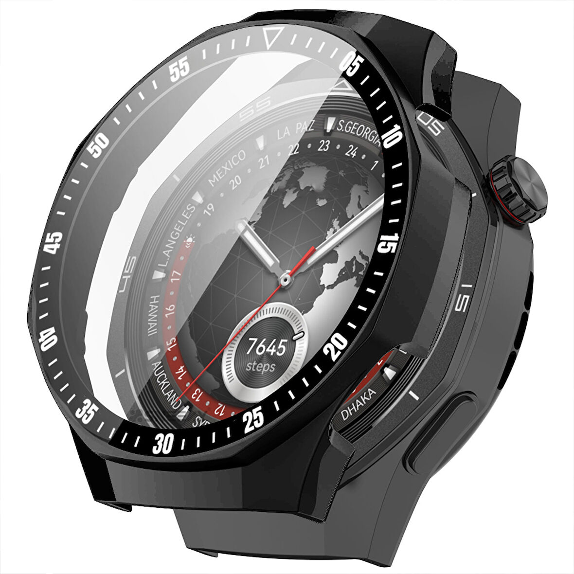 Huawei Watch GT5 Pro 46mm Kasa Uyumlu Kılıf Sert PC Kasa ve Ekran Koruyucu Kılıf