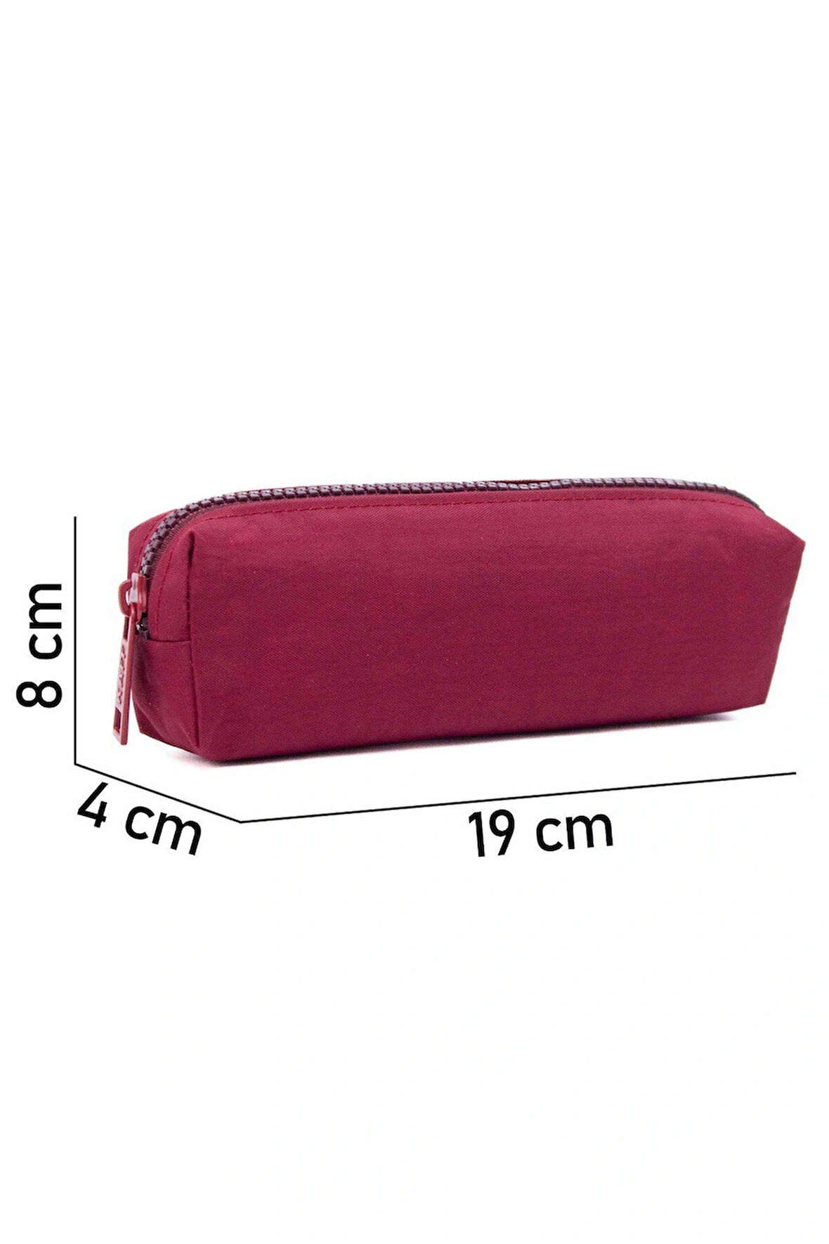 Nemo Bags Bordo Kalemlik Klinkır Su Geçirmez Krinkıl Kumaşlı Tek Gözlü Cepli Kalem Kutusu