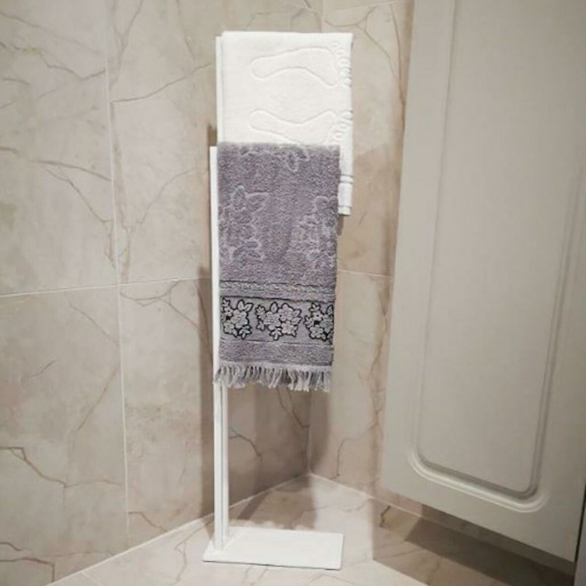 Arya 2 kollu havluluk beyaz