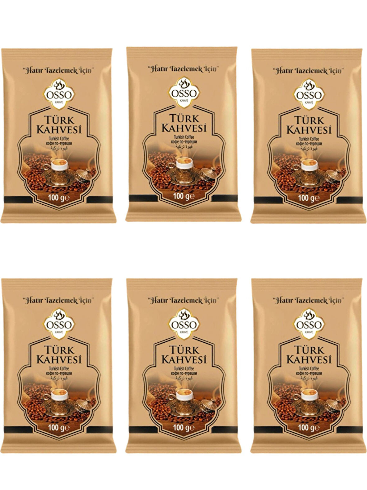 Osso 6'li Türk Kahvesi(6X100=600gr)