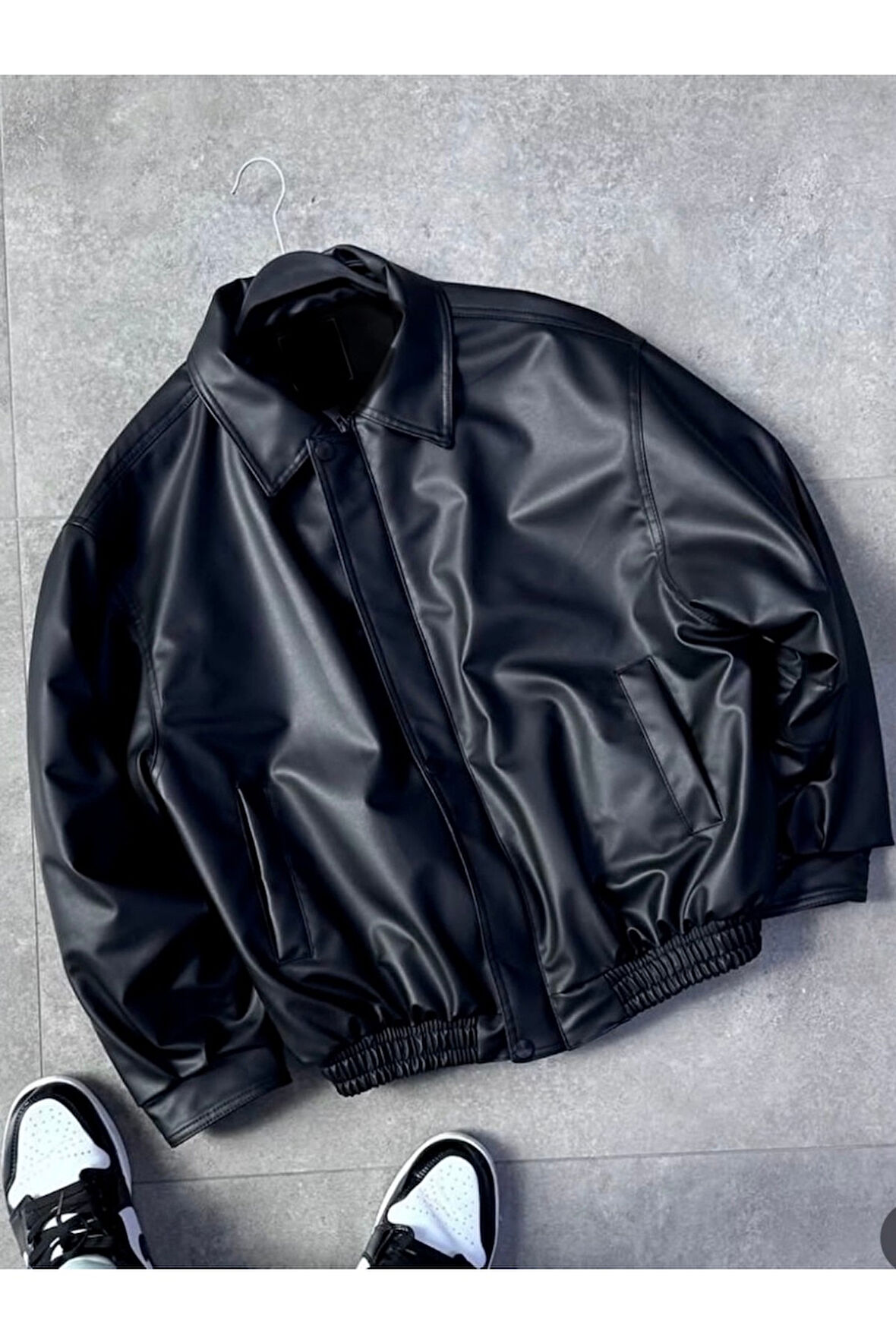 Street Oversize Deri Ceket