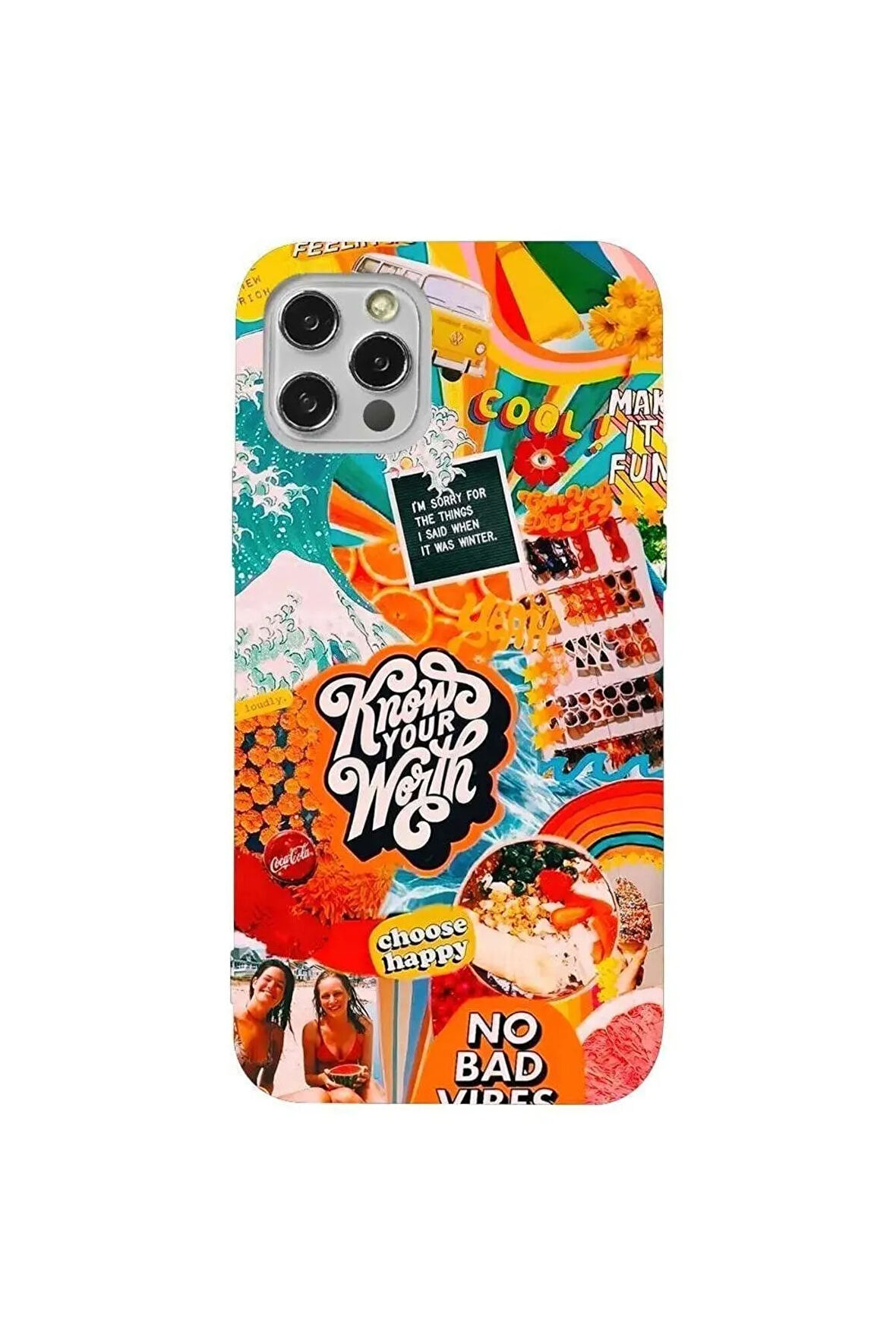 Iphone 13 Pro Max Bordo Renkli Silikon Telefon Kilifi - Summer 21