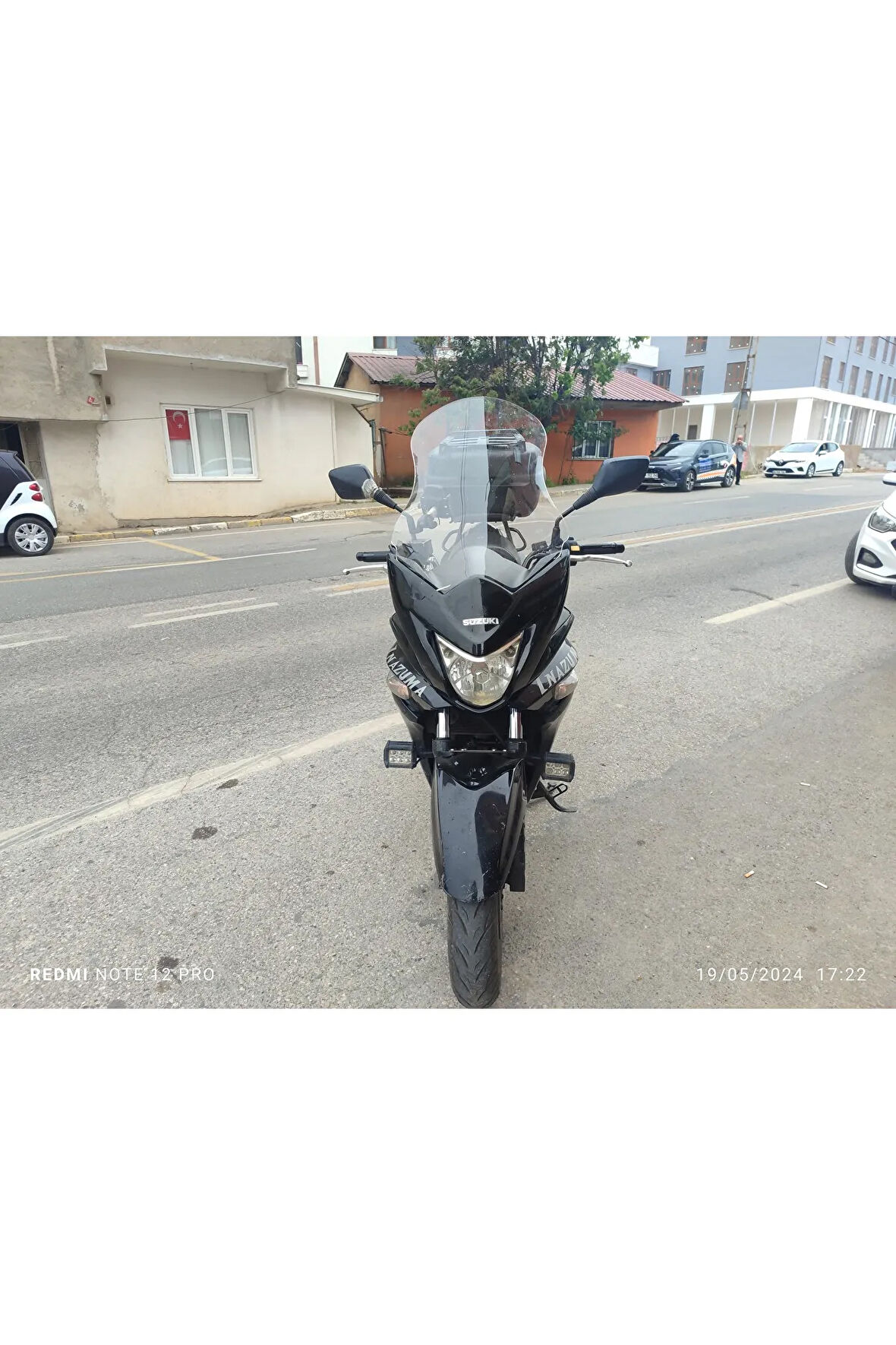 Suzuki İnazuma GW 250F Ön cam 2014 2017 Model Yılı 50cm Şeffaf Renk 4mm Uzun Geniş Cam