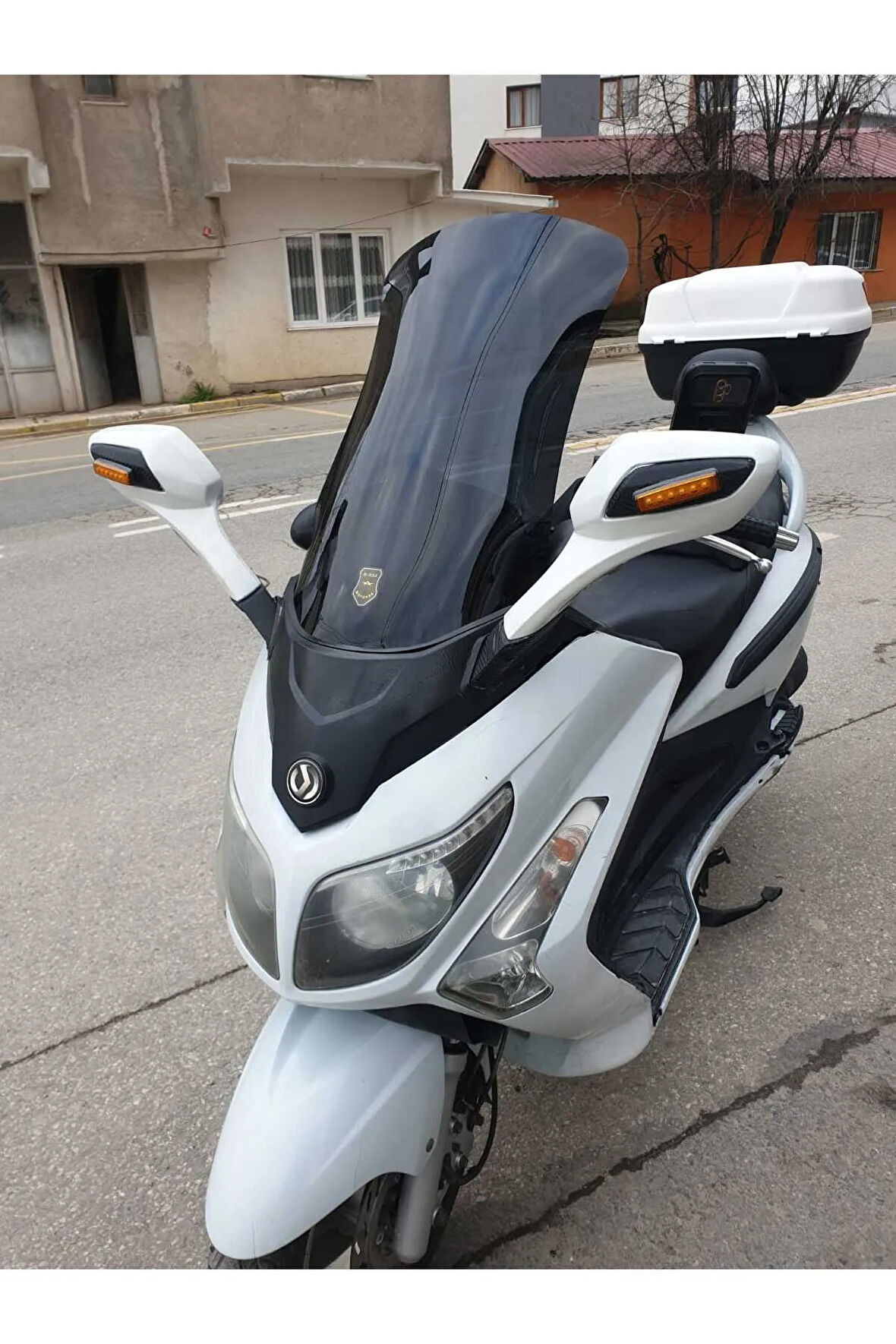 Sym Gts Evo 250 Ön cam 2006 2013 Model Yılı 63cm Siyah Renk 4mm 10cm daha Uzun