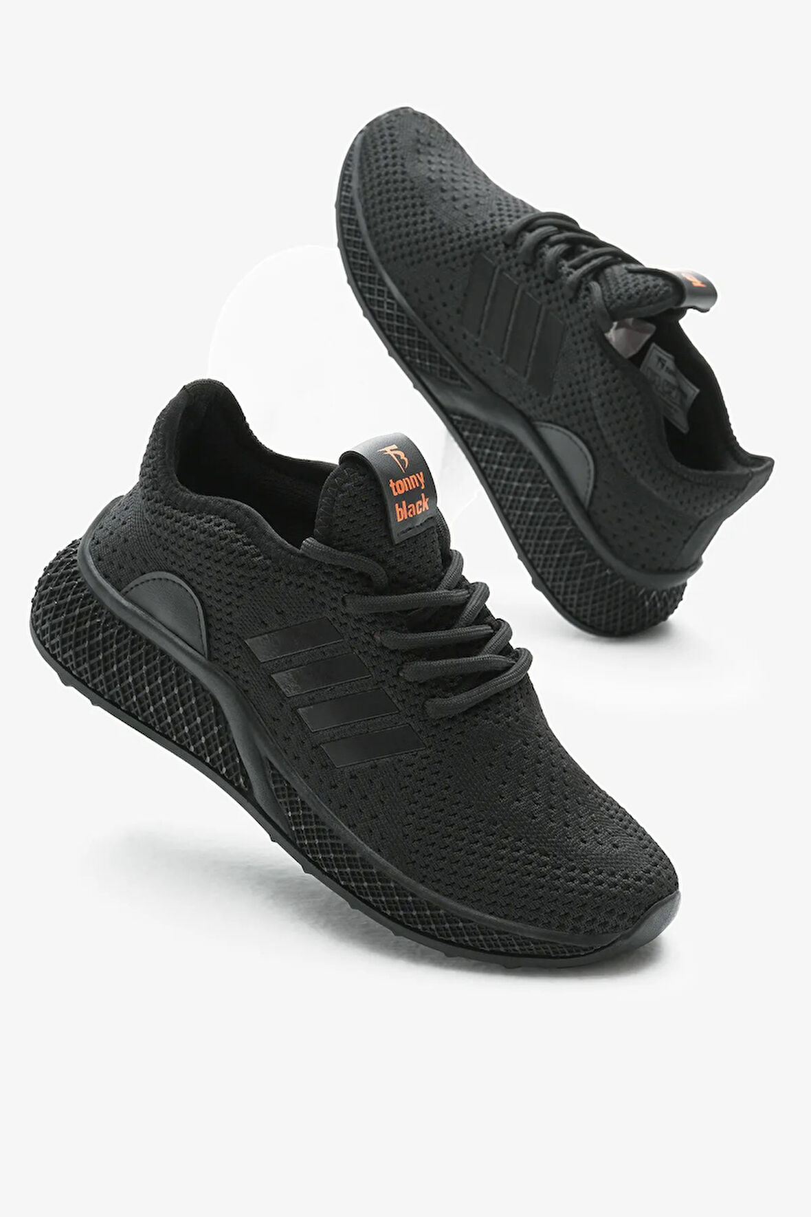 Unisex Ortopedik Spor Ayakkabı Şeritli Bağcıklı Hava Alan Ultra Rahat Hafif Taban Sneaker T-135