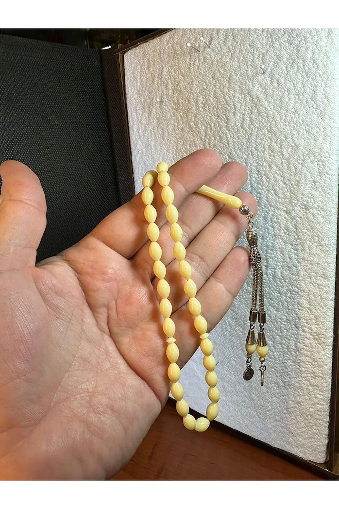 BEYRUT MONOMER TESBİH 7MMX10MM SARI RENKLİ T-289