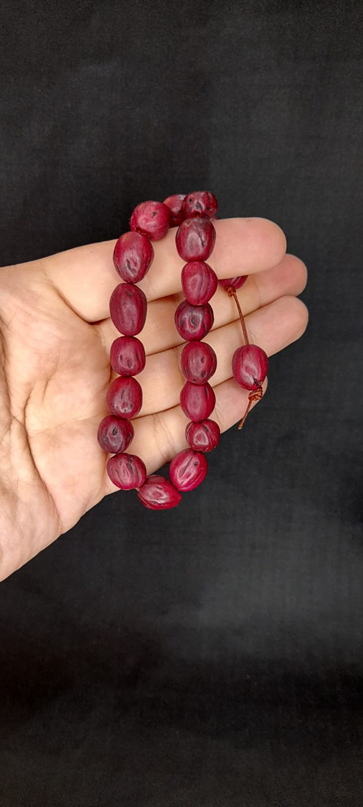 ANDIZ AĞACI TESBİH BİLEK - MASKOT BOY BORDO RENK T-431