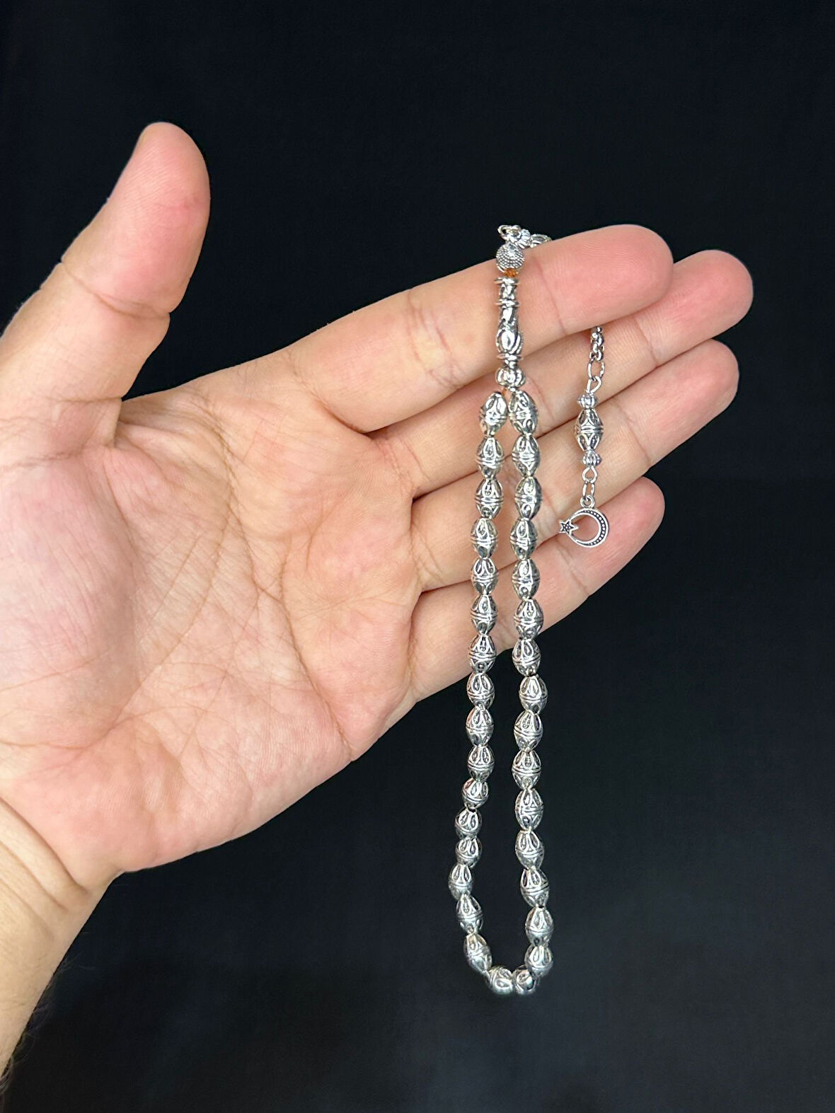 ALPAKA TESBİH GÜMÜŞ BENZETME ARPA KESİM T-503.