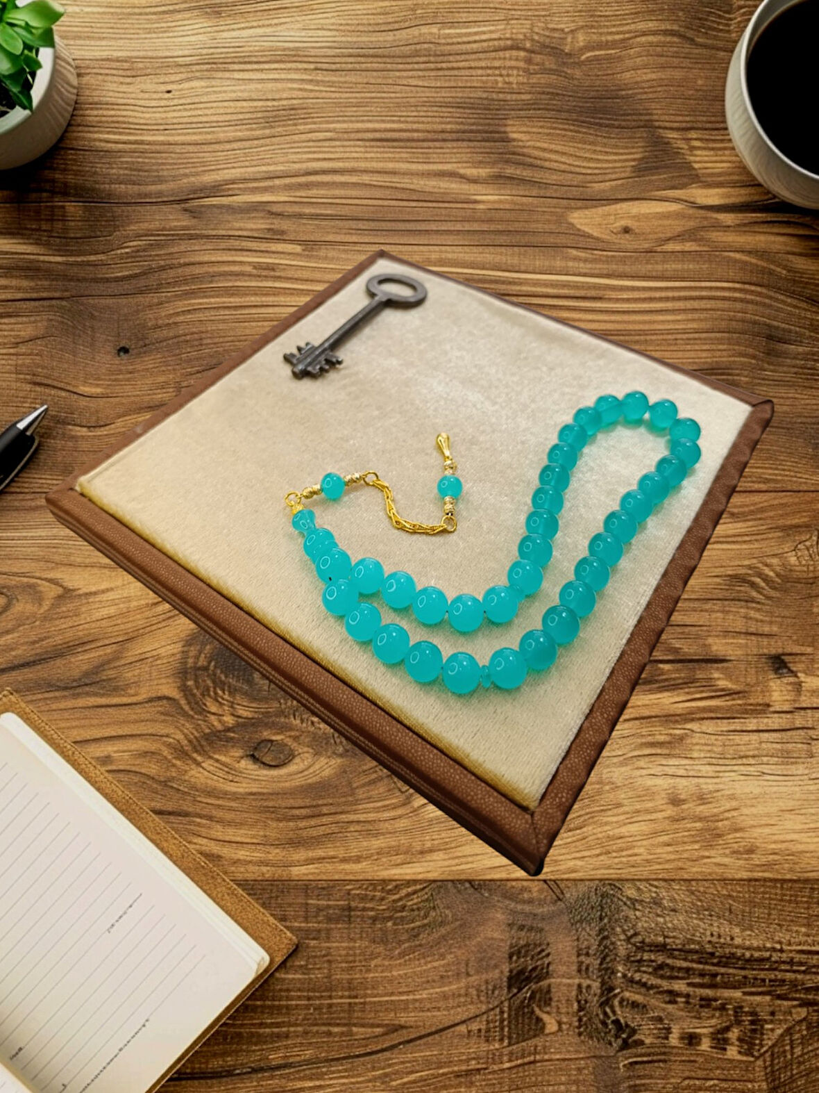 ALMAN BAKALİT TESBİH SUAT YEŞİLYURT KÜRE KESİM BABALAR GÜNÜ HEDİYE T-842