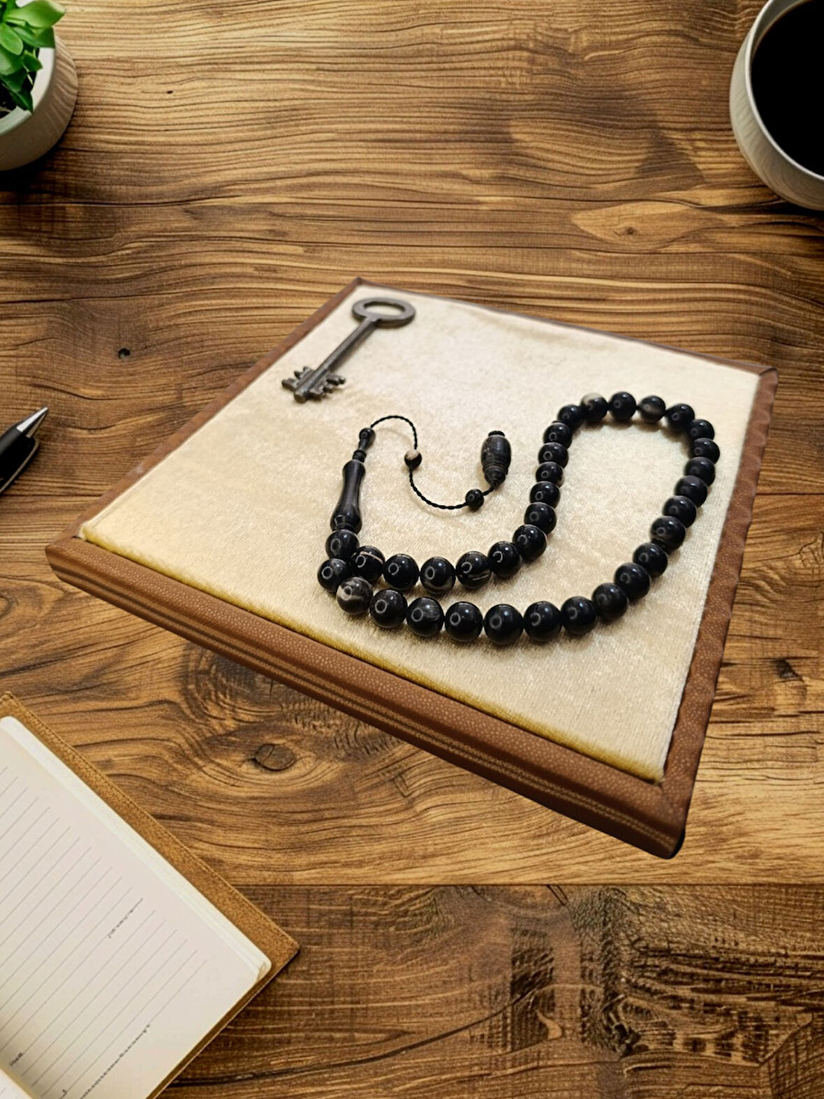 BOYNUZ TESBİH KÜRE KESİM BABALAR GÜNÜ HEDİYE T-843