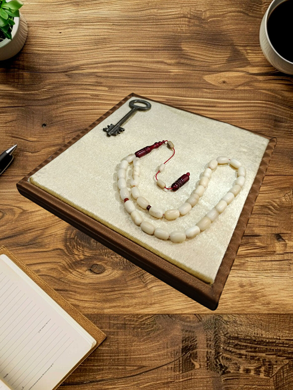 NARÇIL AĞACI TESBİH KAPSÜL KESİM BABALAR GÜNÜ SEVGİLİYE HEDİYE T-858