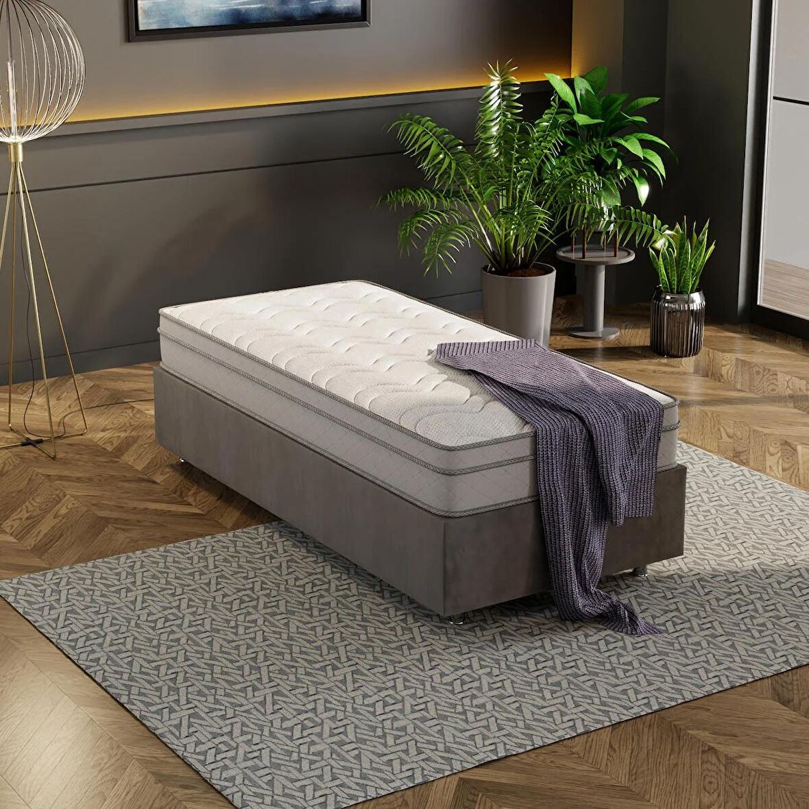 Yatak, Julya Full Ortopedik Omurga Destekli, Pocket Yaylı Yatak 100x200cm