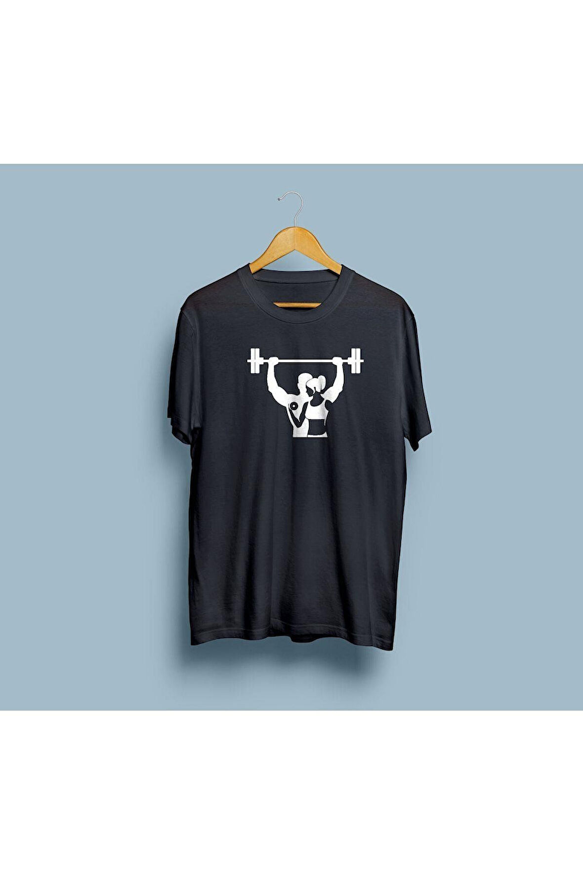 Oversize Çiftlere özel Tasarımlı unisex Gym / fitness T-shirt