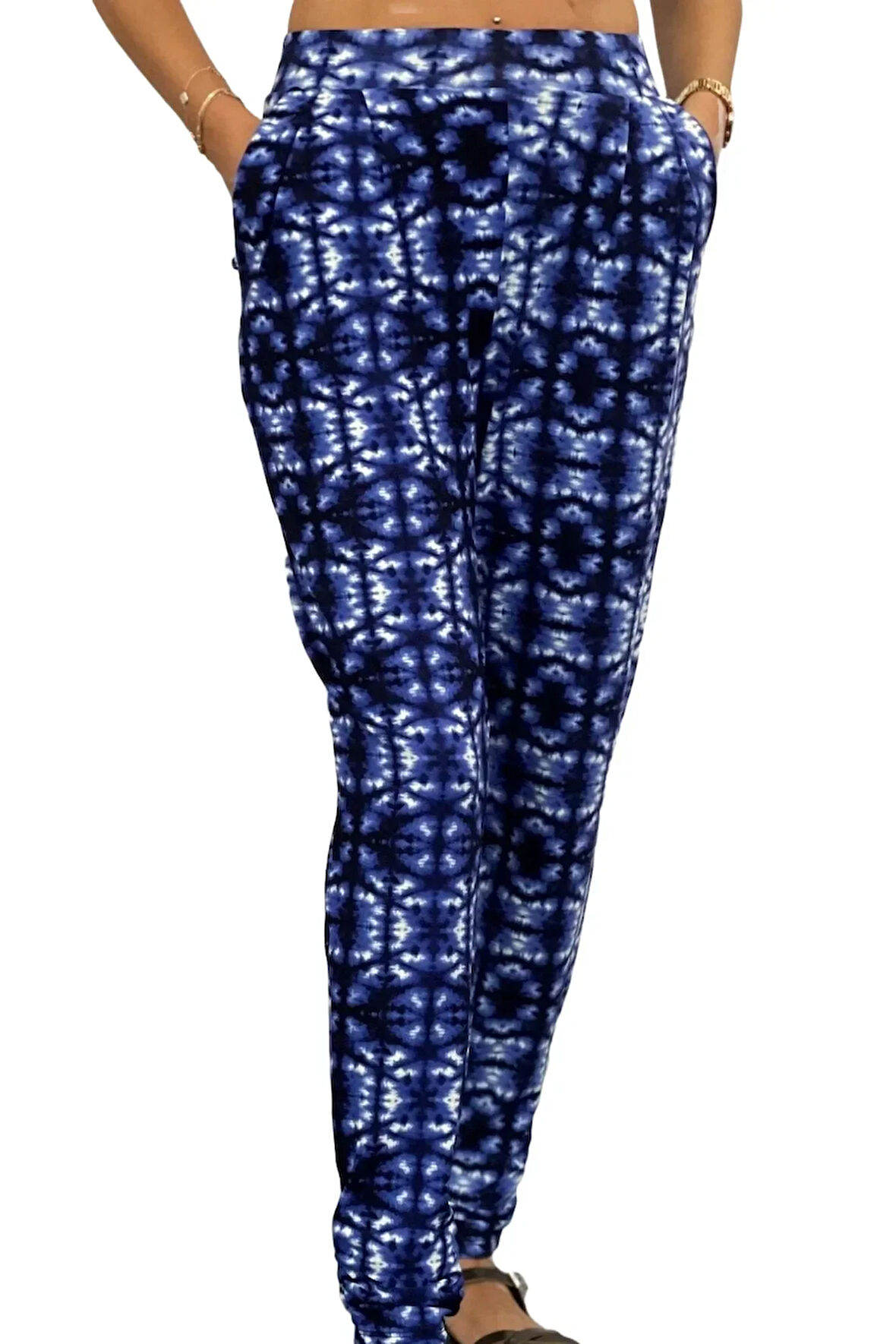 Cep Detaylı Rahat Kesim Viskon Pantolon