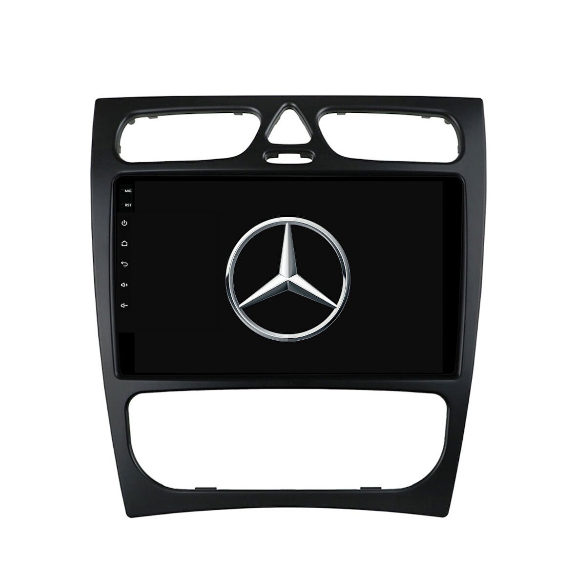 Mercedes C Class C180 (W203-W209) Araç Multimedya Android Ekran Carplay 2+32 9" 00-04 Black CADENCE