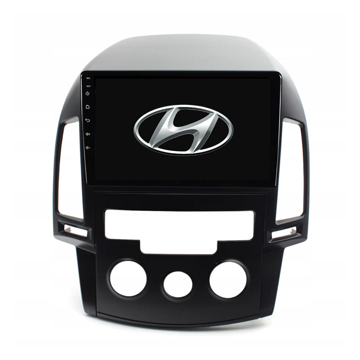 Hyundai i30 Analog Araç Multimedya Android Ekran Carplay Double Teyp 4+64 9" 08-11 Black BLUEWAY