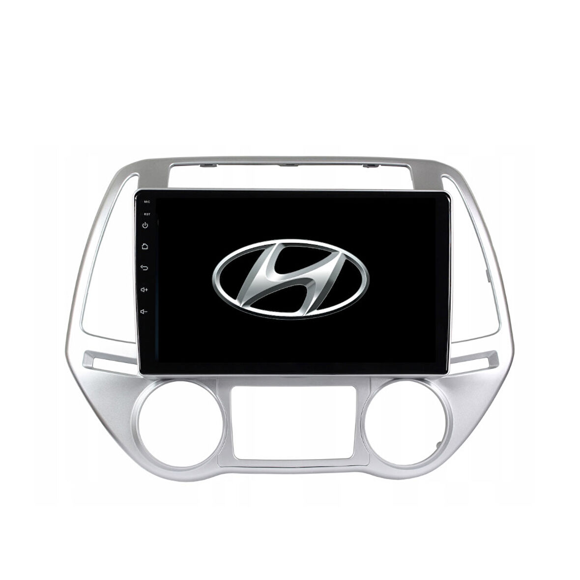 Hyundai i20 Araç Multimedya Android Ekran Carplay Double Teyp 4+64 9" 13-14 Düz Dijital Silver CADENCE