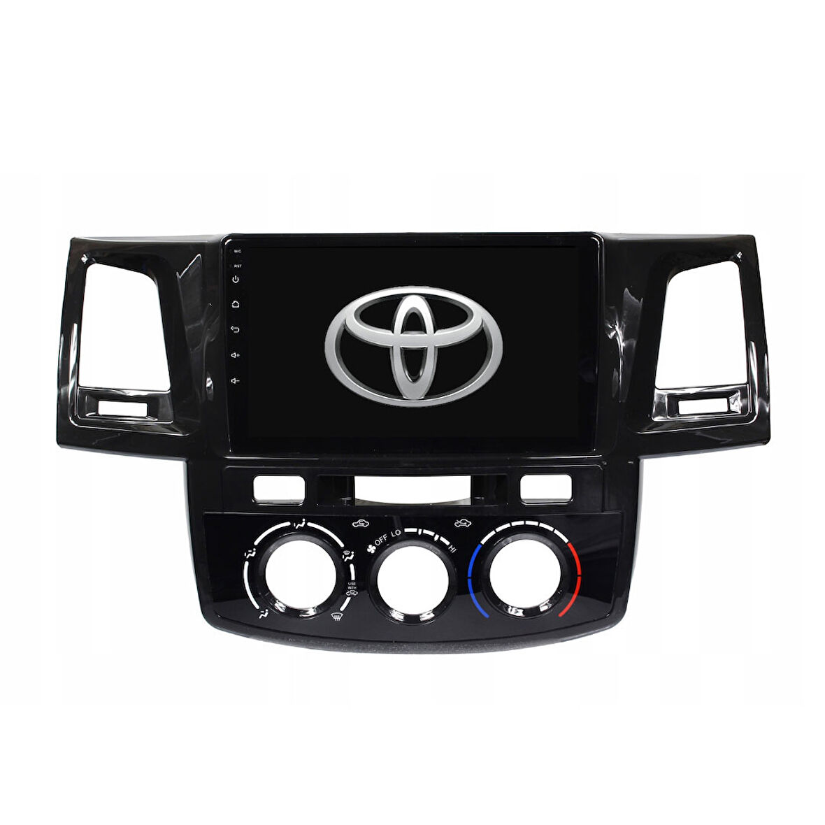 Toyota Hilux Araç Multimedya Android Ekran Carplay Double Teyp 4+64 9" 08-15 Analog P.Black CADENCE