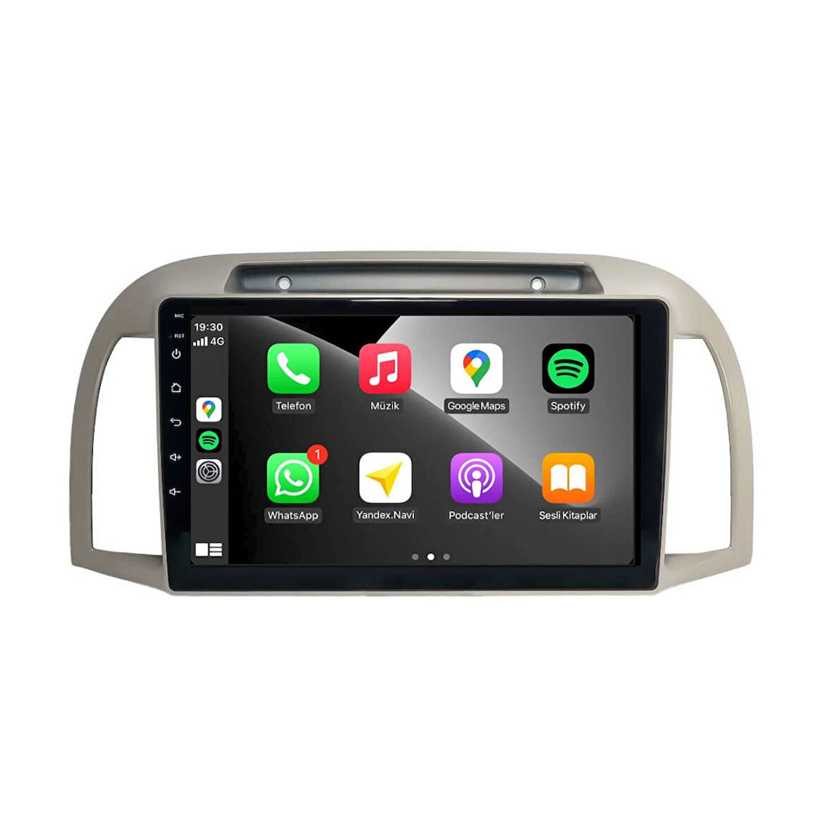 Nissan MİCRA - Araç Multimedya Ekran - 6GB 128GB - S - Bej - 2002 - 2010 - 9 Inch - UPG - MYWAY