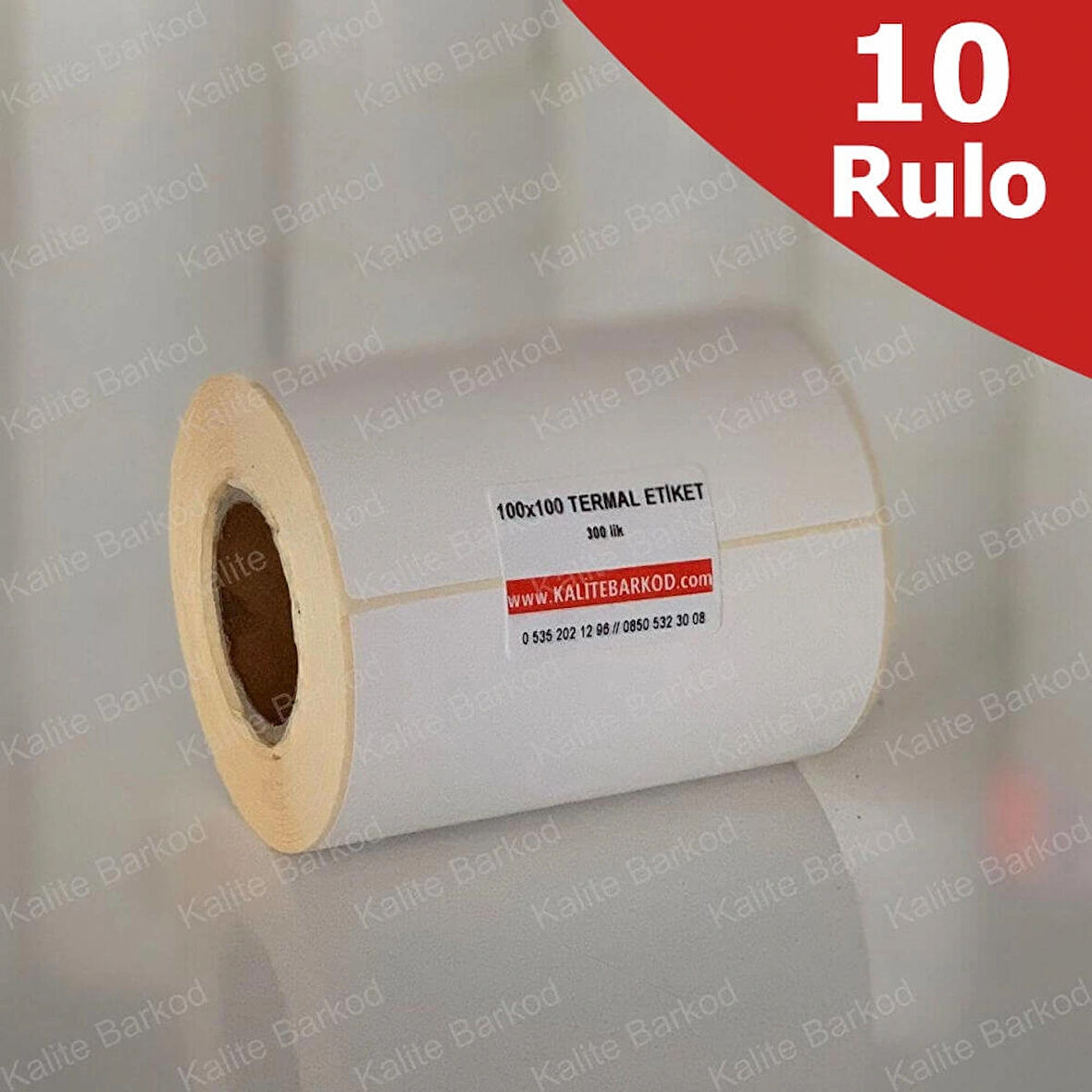 100x100 Termal Etiket 10 Rulo | 3.000 adet Termal barkod etiketi | Kargo Etiketi