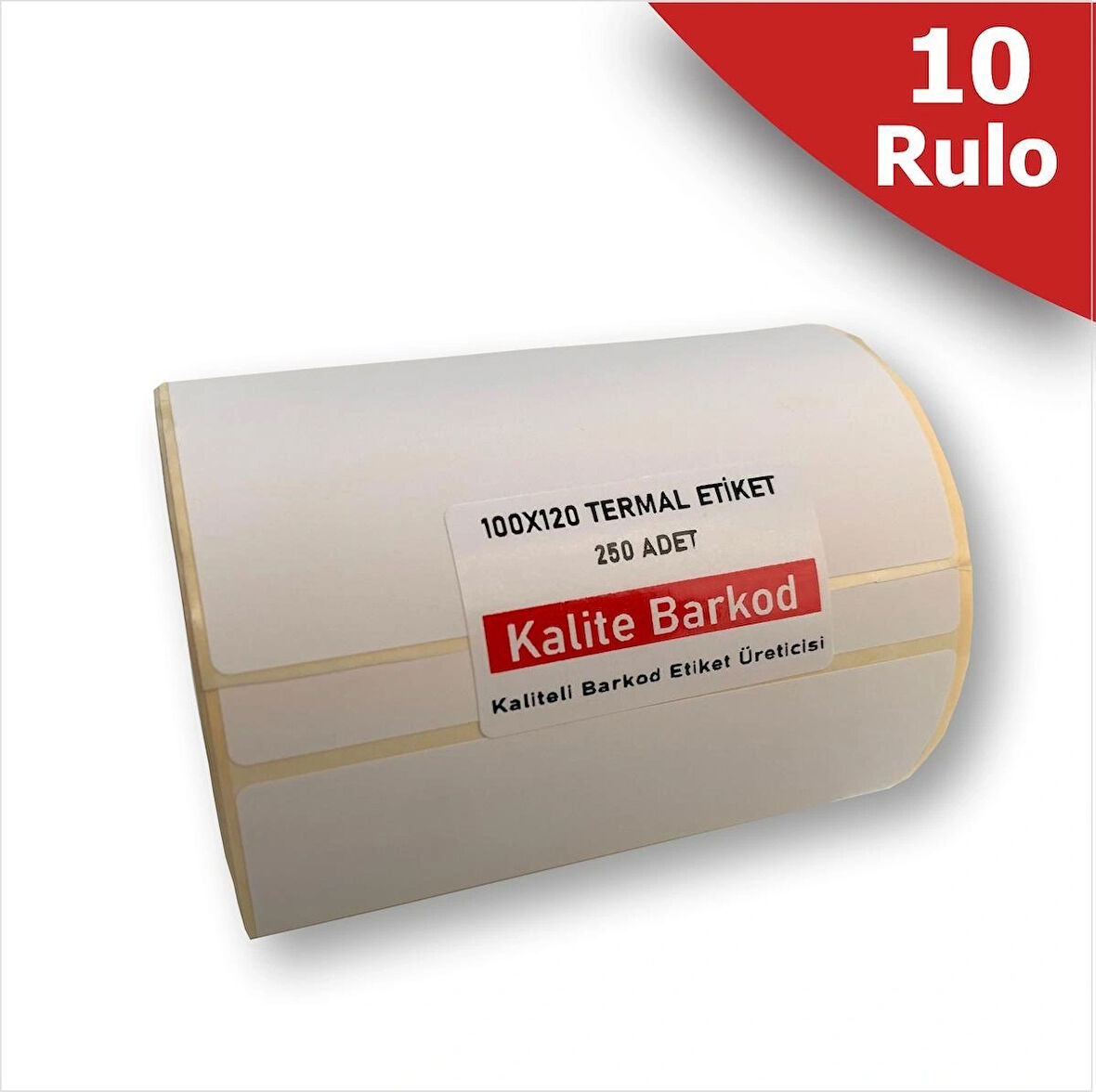 100x120 Termal Etiket 10 Rulo | 2.500 adet Termal Barkod Etiketi | Kargo Etiketi