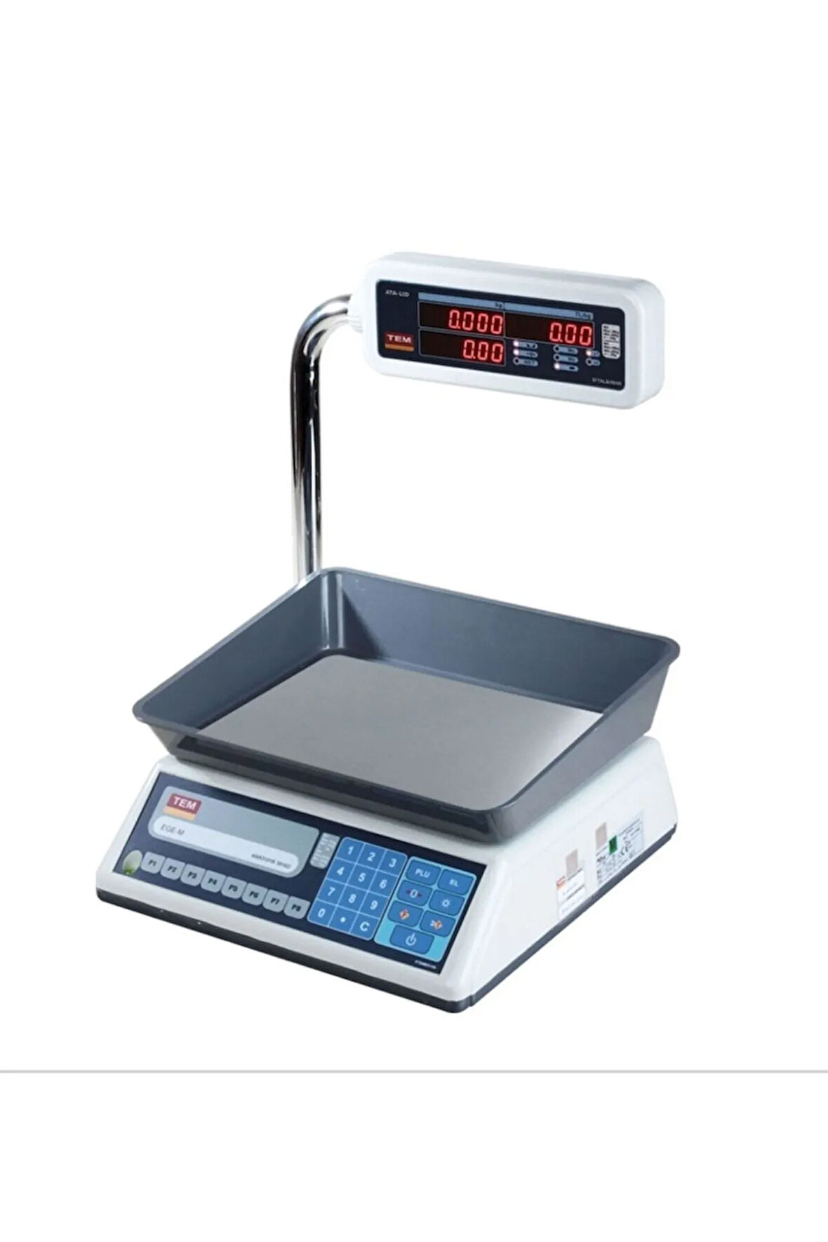 Tel Led Katlanır Boyun Fiyat Hesaplamalı Terazi 15 Kg