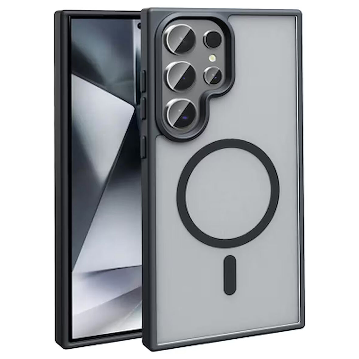 Takeandwait Galaxy S25 Ultra Kılıf Magsafe Şarj Özellikli Mat Arka Yüzey Zore Sio Kapak