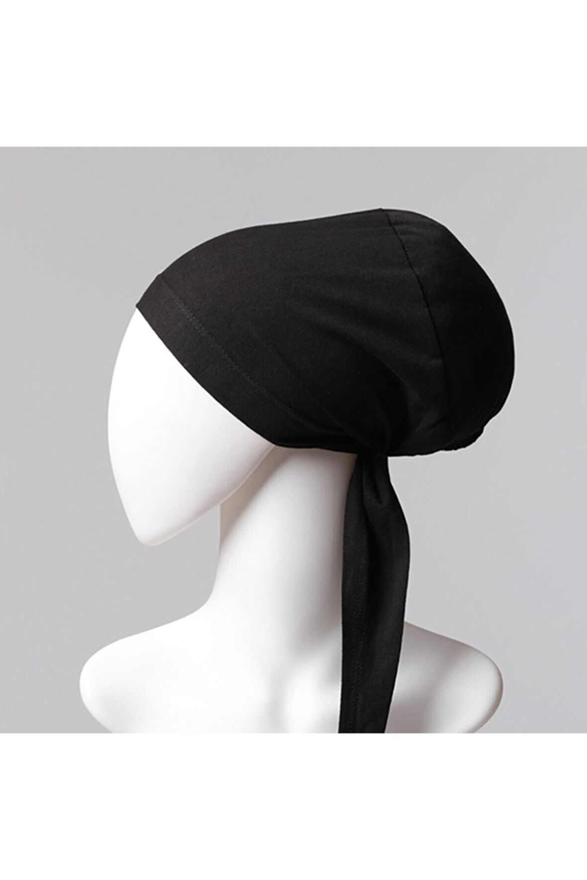 Sünger Topuzlu Bone - Özel Üretim - Siyah