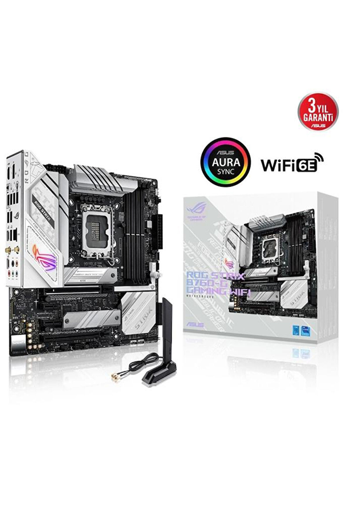 Asus Rog Strix B760-G Gaming Wi-Fi D4 Intel LGA1700 DDR4 Micro ATX Anakart Teşhir