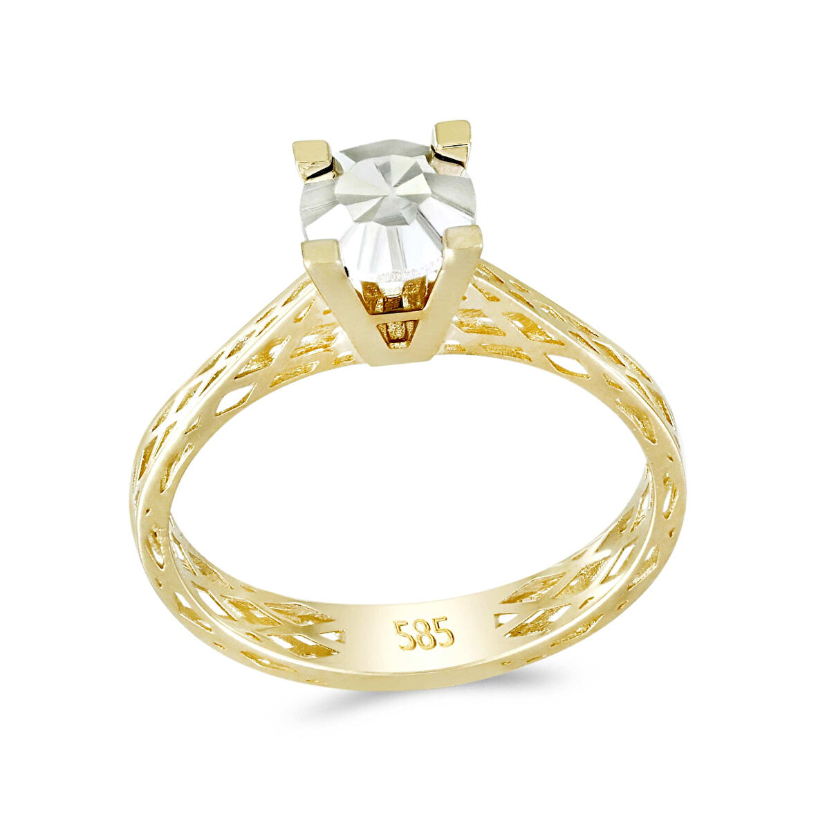 Altın Tektaş Yüzük 