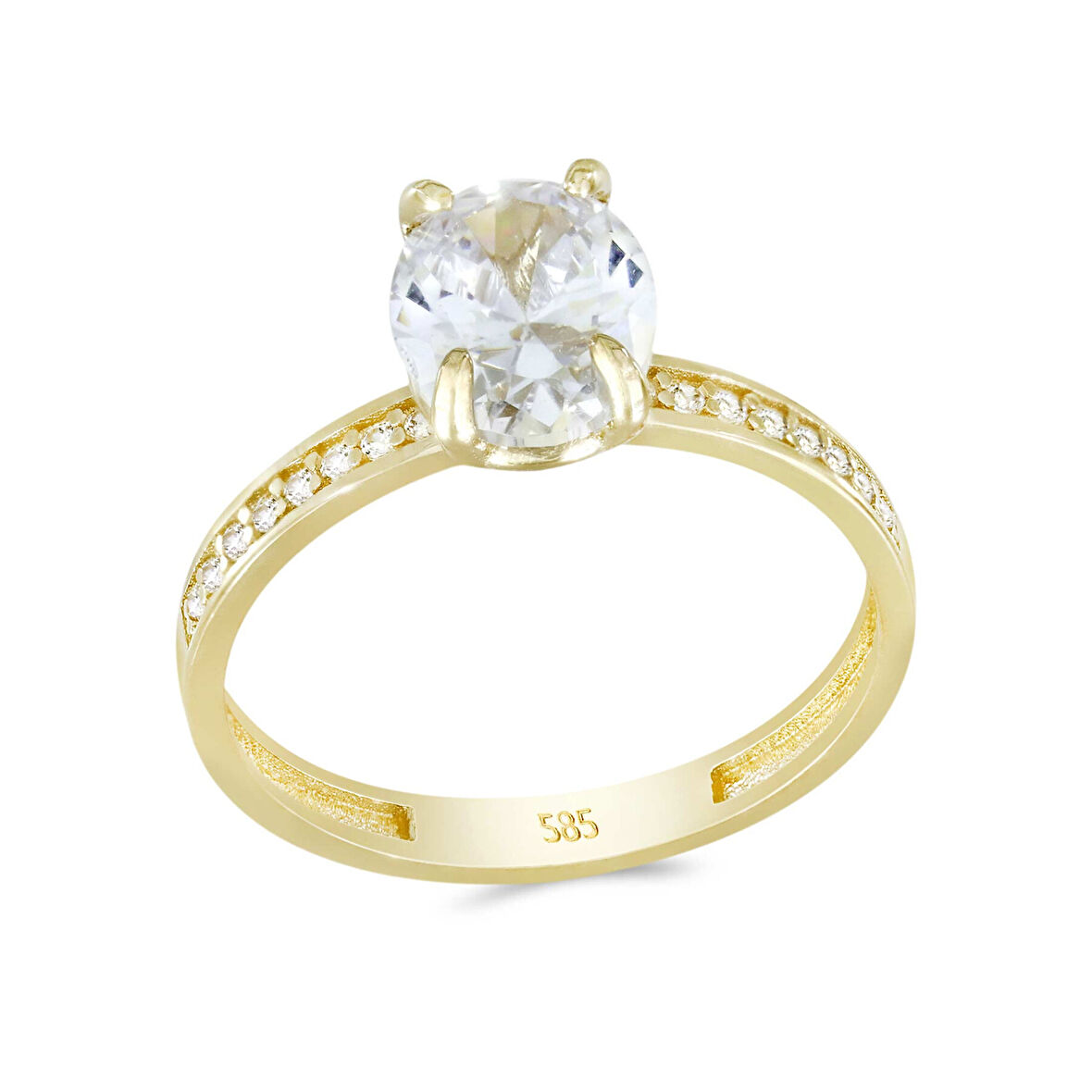 Altın Tektaş Yüzük 