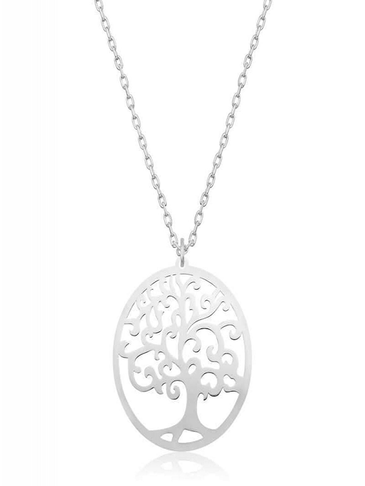 925 Ayar Gümüş Hayat Ağacı Kadın Gümüş Kolye