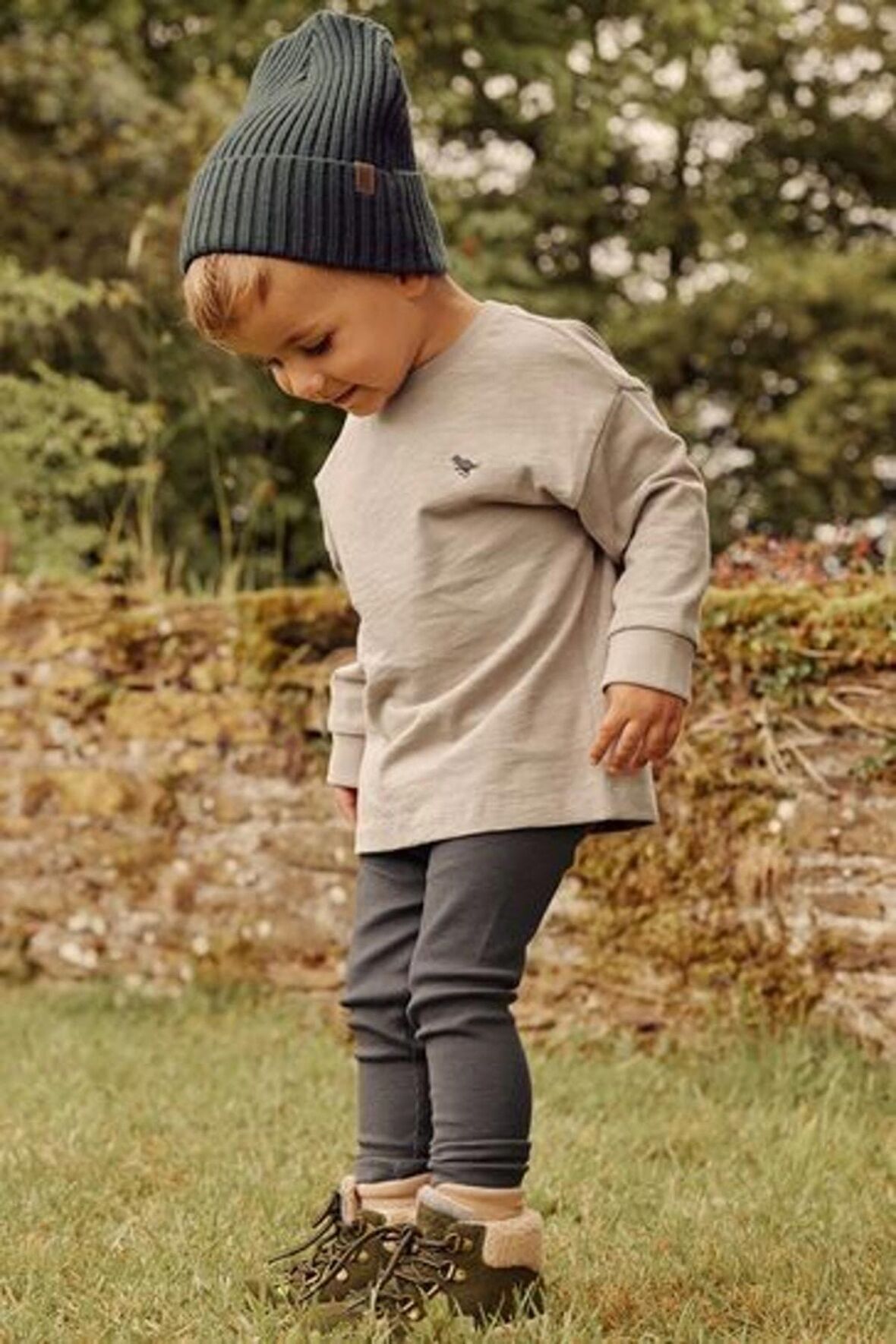 Pamuklu Grey Long Sleeve Alt Üst Takım