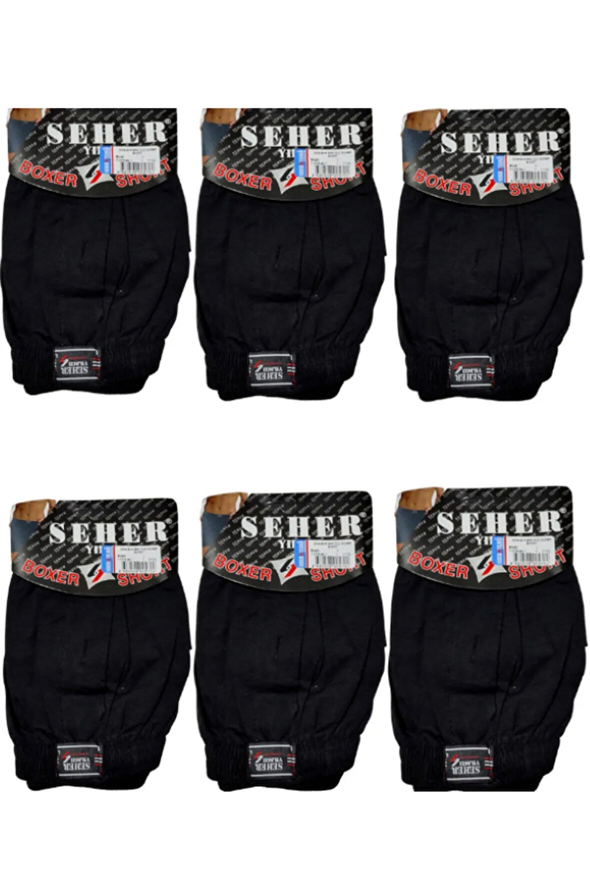 6'li Erkek Penye Boxer