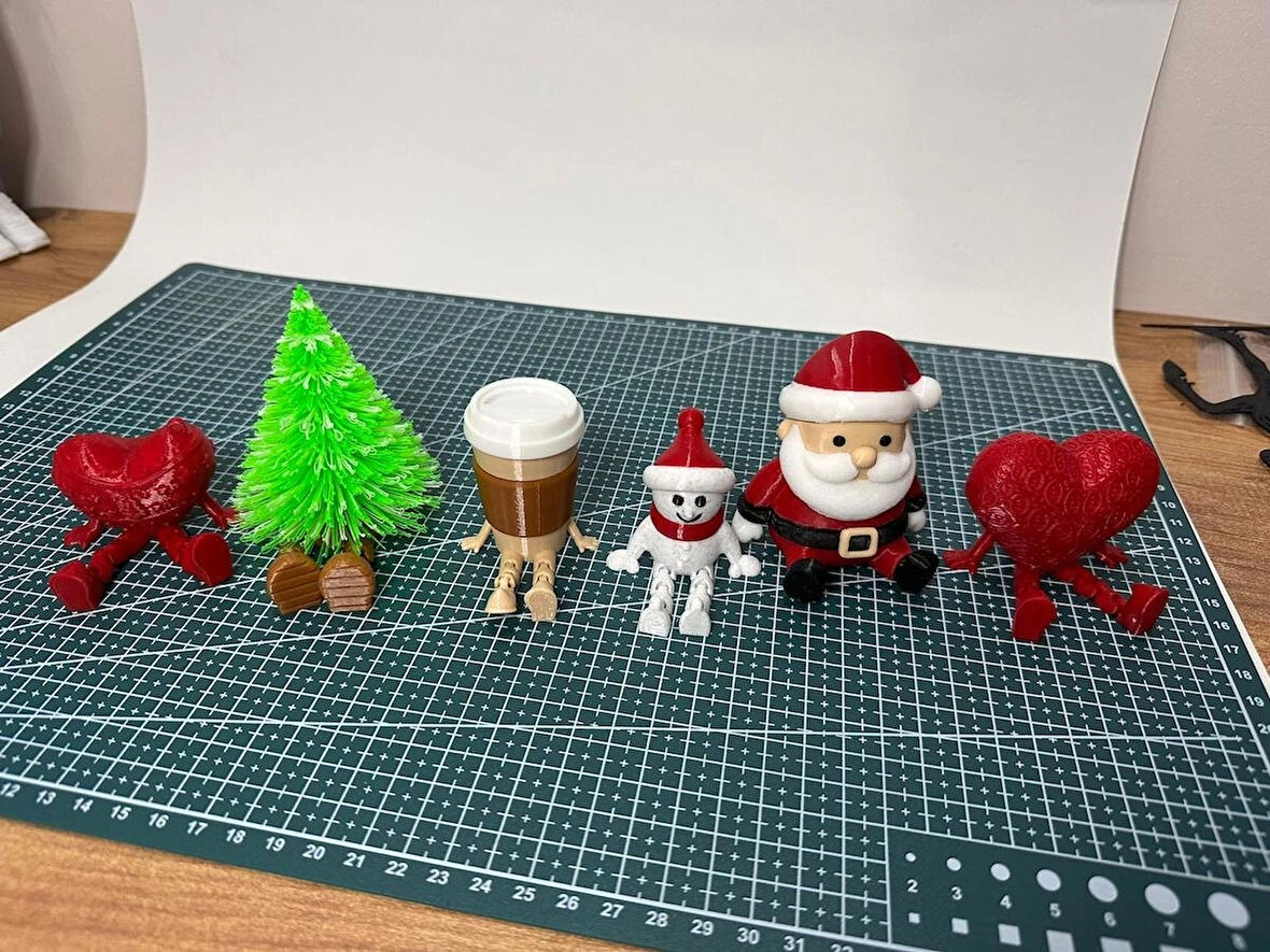 Premium Minyatür Dekor Seti,Kahve Köşesi,Mutfak Dekorasyon Figürleri,Yılbaşı Dekor,Ağaç,Kardan adam