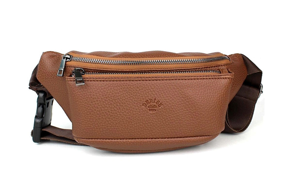 Erkek Taba Renk Çok Cepli Omuz ve Bel Çantası