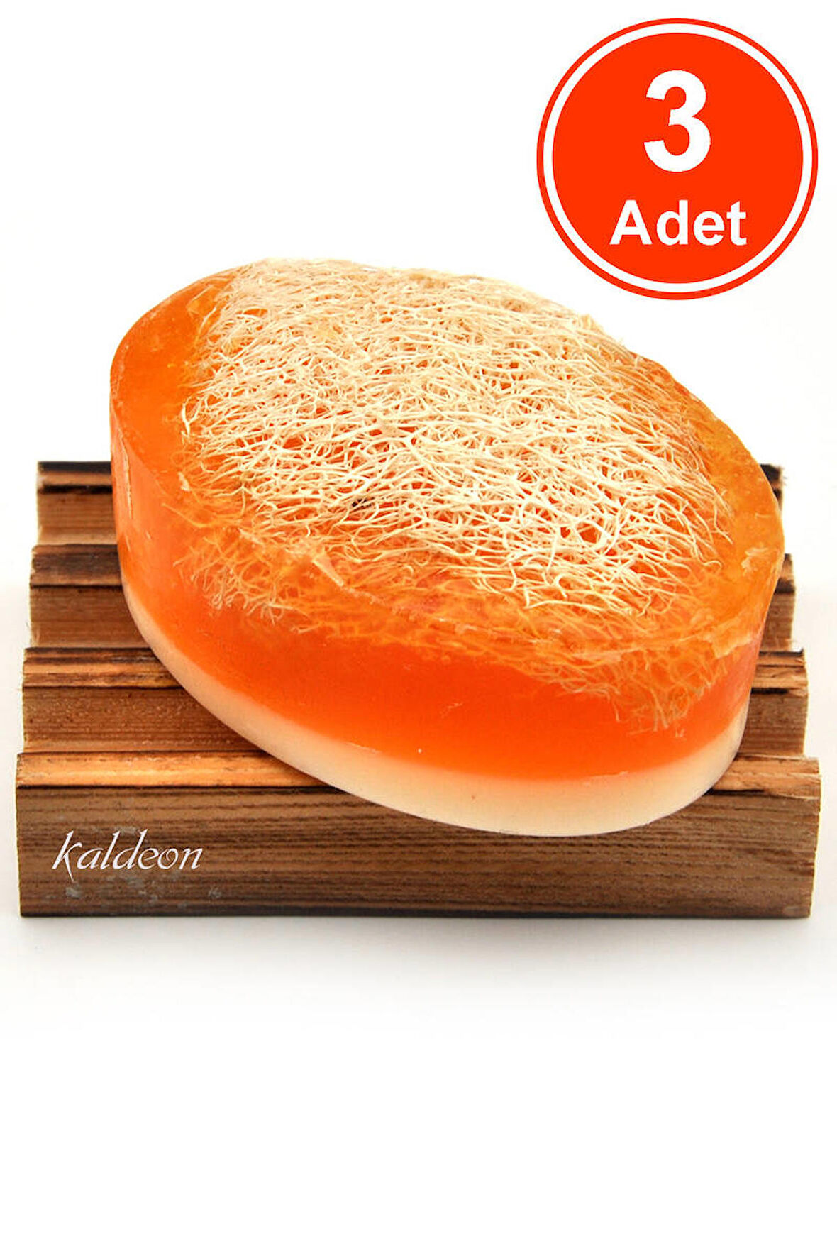 Kabak Lifli El Yapımı Doğal Ballı Pirinç Sabunu 120 G x 3 Adet