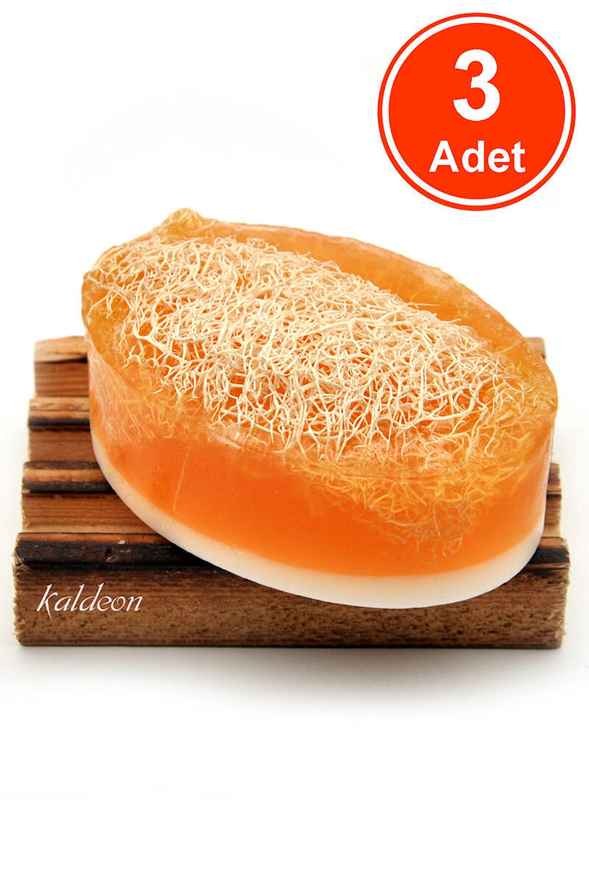 Kabak Lifli El Yapımı Doğal Ballı Keçi Sütü Sabunu 120 G x 3 Adet