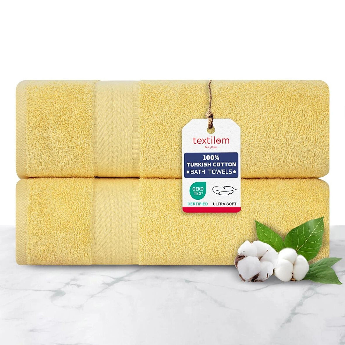 2'li  Banyo Havlusu Yumuşak %100pamuk 