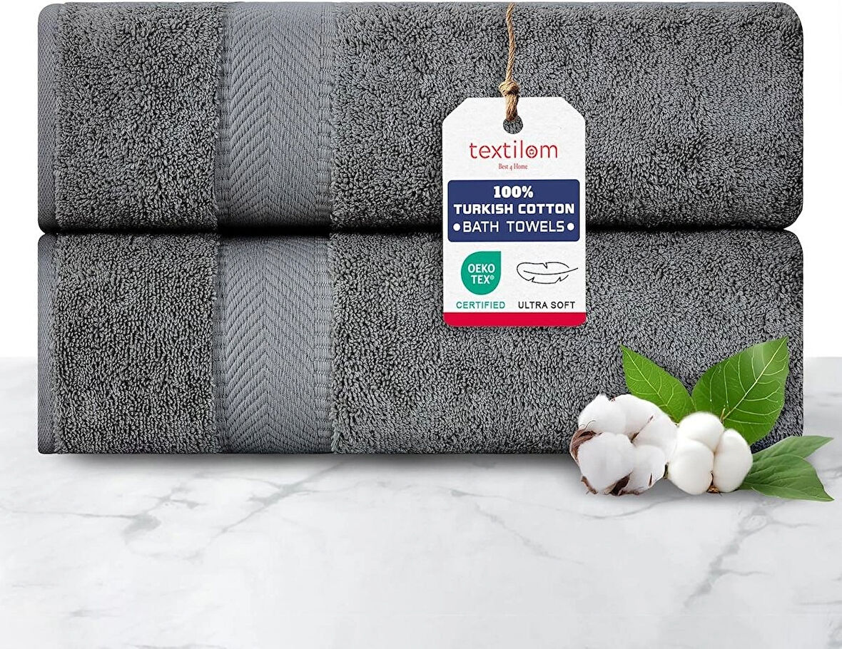 2'li  Banyo Havlusu Yumuşak %100pamuk 