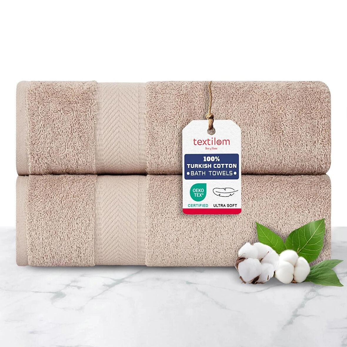 2'li  Banyo Havlusu Yumuşak %100pamuk 