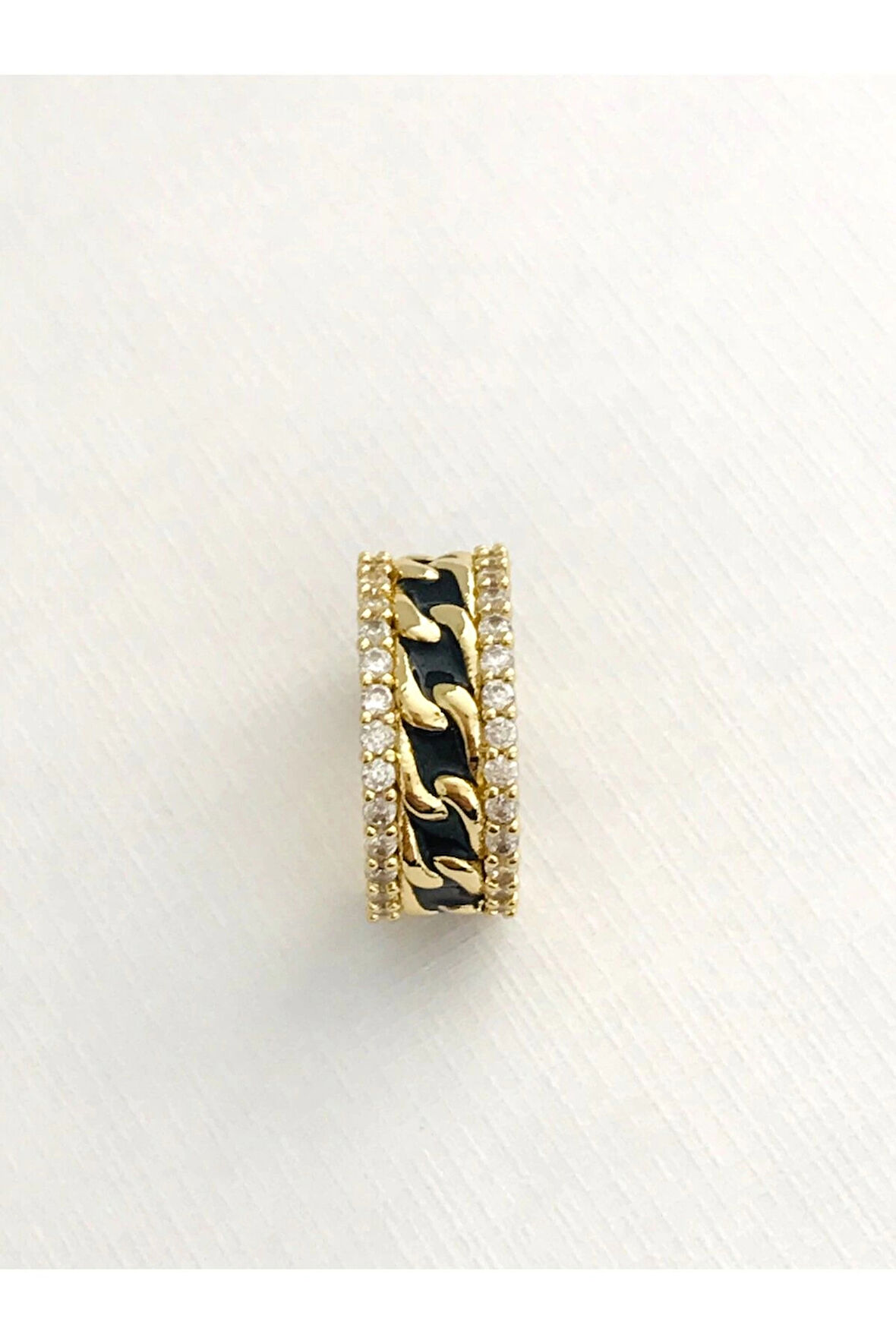 Çelik Taşlı Halka Küpe