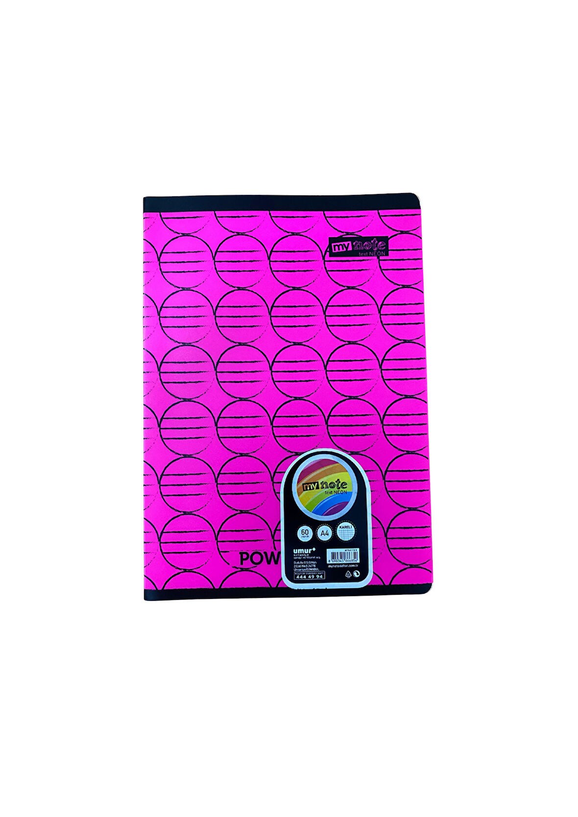 Mynote Text Neo A4 Defter 60yp Kareli