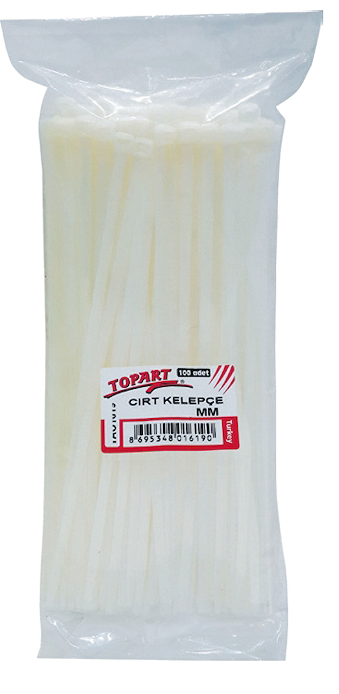 Topart TA01641 8,0*800mm Cırtlı Kelepçe 100’lü Paket