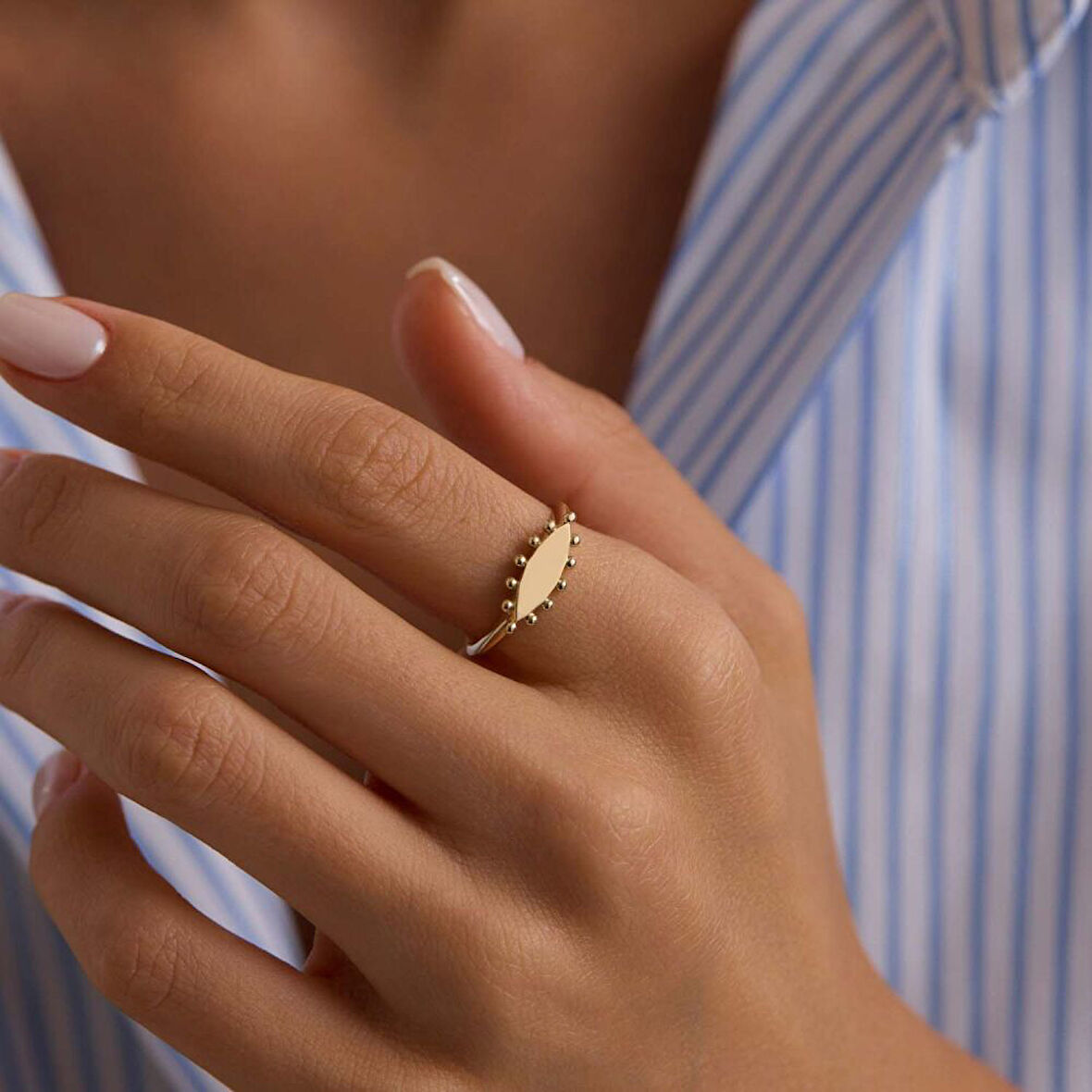 Vintage Eye Altın Yüzük