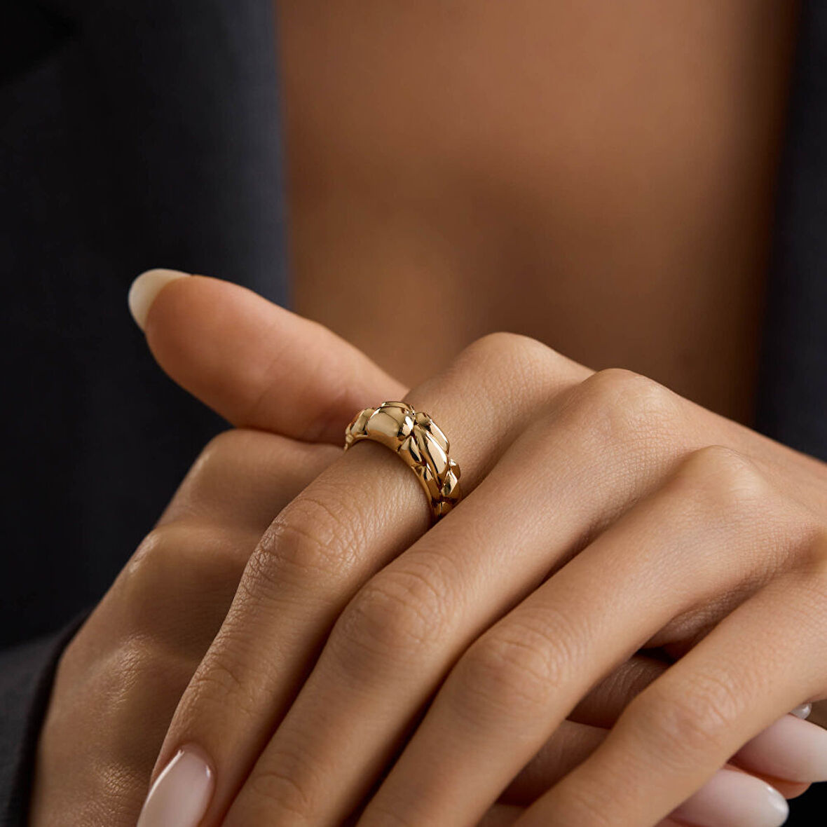 Minimal Glow 14 Ayar Altın Yüzük