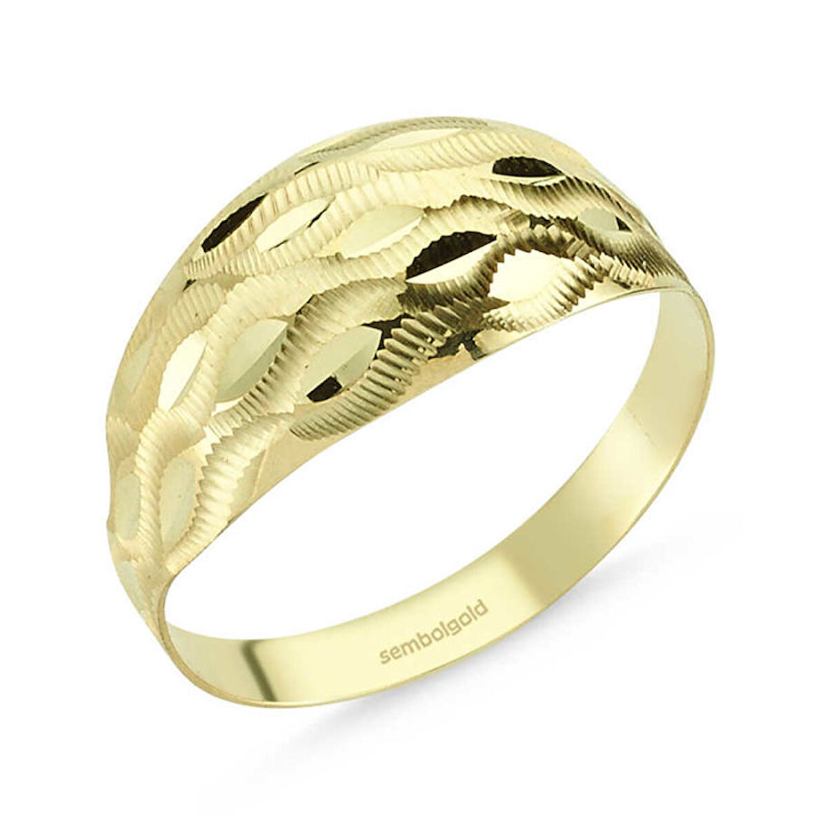 Altın Yüzük 14 Ayar Fantazi Modeli