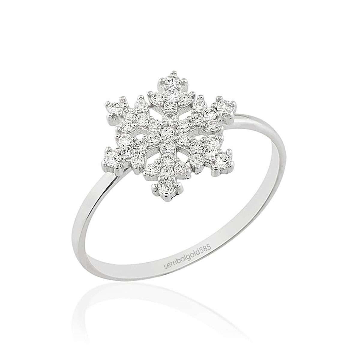 Kartanesi Beyaz Altın Yüzük 14K