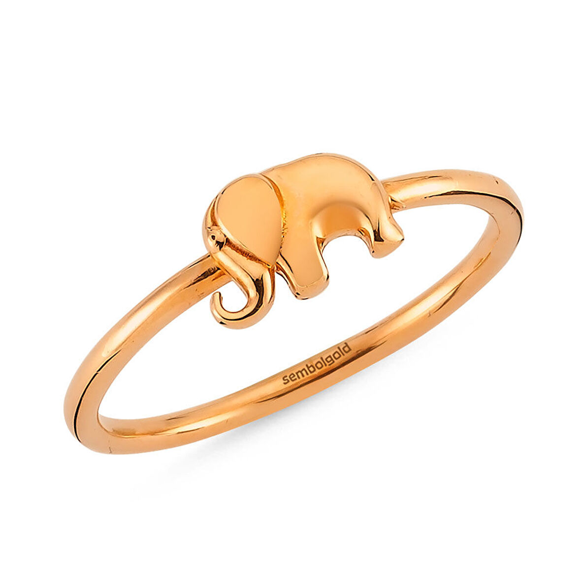 Fil Altın Yüzük Rose Gold